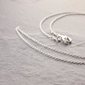14/16/18" Dainty Sterling Silver Chain w/ Spring Clasp (posh 270-1sd)